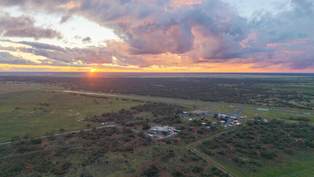  sunset over North Bourke in north western New South Wales/