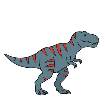 Cartoon Tyrannosaurus Rex Dinosaur
