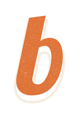 B letter vintage font lettering alphabet © Rawpixel.com
