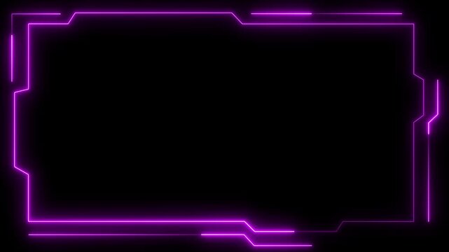 Abstract Loop futuristic background. sci fi technology HUD UI frame Blue glowing technology sci fi frame. GUI futuristic user interface screen elements. Sci-fi. futuristic screen system.4k video