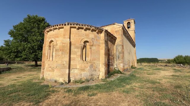 Ancient romanesque hermitage of san baudelio de berlanga