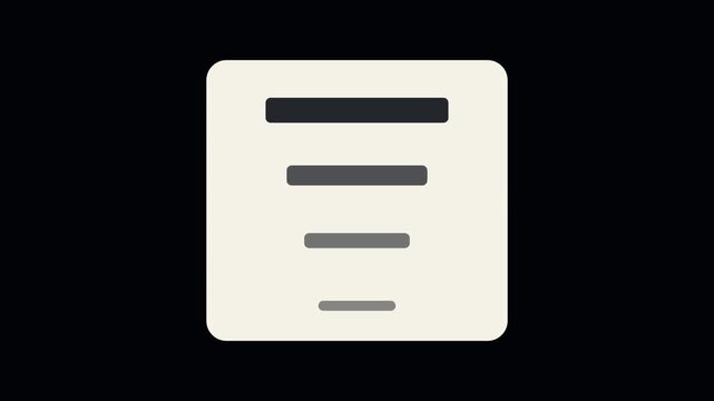 Eye Chart Focusing Icon Animation - Medical Healthcare Motion Graphic