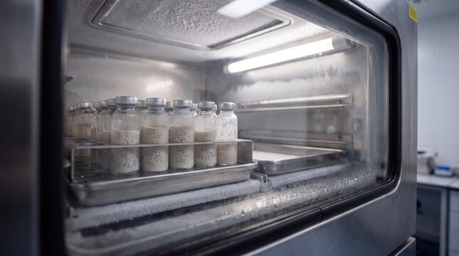 Lyophilizer Freeze Dryer Vials Cake Sublimation Vacuum Chamber