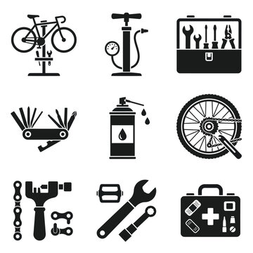 Collection of Bicycle Repair and Maintenance Tools.