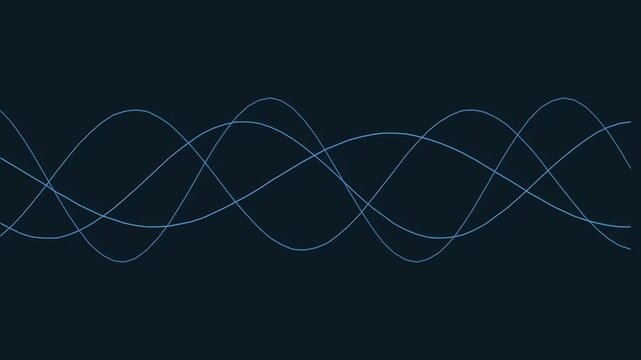 Abstract dark wavy line pattern on a minimalist background