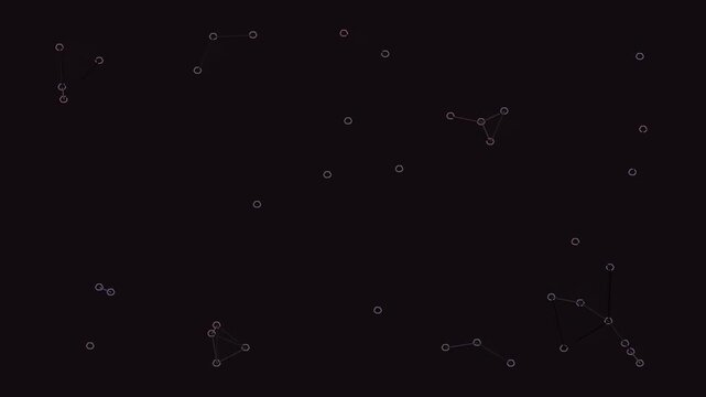 Minimalist star constellation pattern on black background