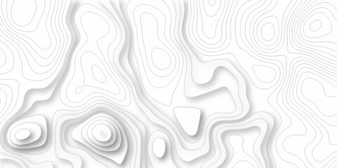 Topo contour paper map design. hiking minimal discovery grid topography map area topographic lines map. geographic mountain outline relief.  © MdLothfor