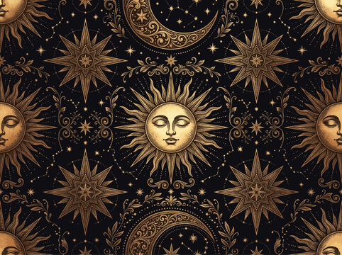 Royal celestial pattern design