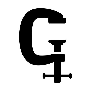 clamp glyph icon