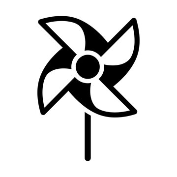 pinwheel windmill glyph icon