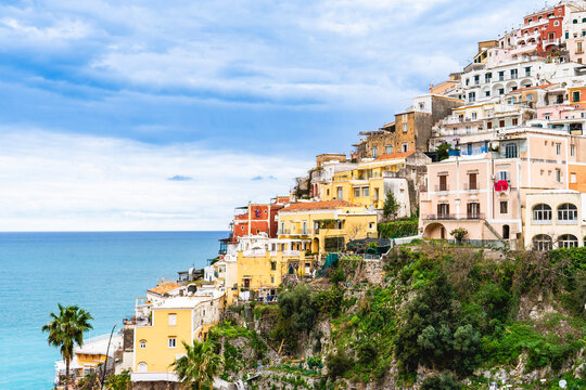Colorful cliffside village on the Italian Amalfi Coast