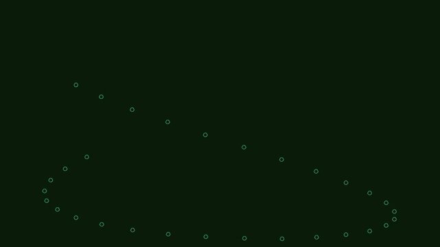 Abstract dark green background with dotted spiral pattern