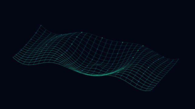 Stock Market Volatility Surface 3D Mesh Financial Trading Loop