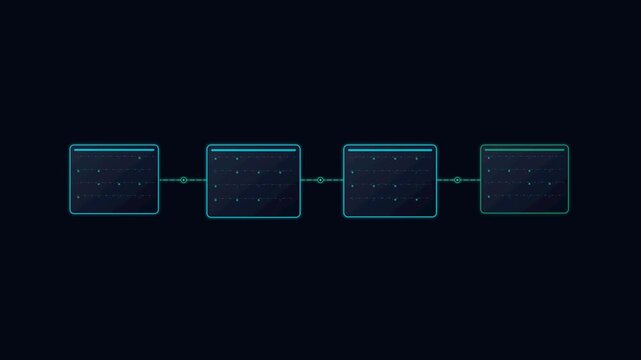 Encrypted Blockchain Ledger Block Chains Cryptography Loop
