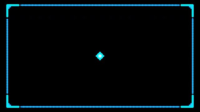 Cyber Security Tactical Bounding Frame Transparent Alpha Channel