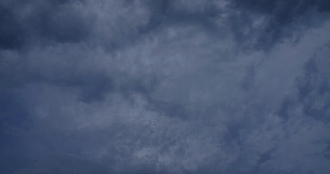 dark clouds time lapse in summer