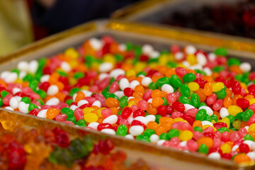 Obraz premium Colorful Candy Display at Dihua Street Market