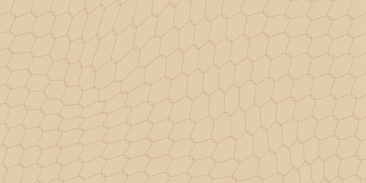 Pola gradien kisi kilau. Latar belakang gradasi bintang geometris krem dan coklat. Abstrak mengulangi wallpaper pola mosaik. Backdrop wireframe kisi retro berulang. Pola tekstur vektor
