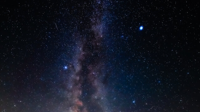 Summertime Milky Way stars and constellations.