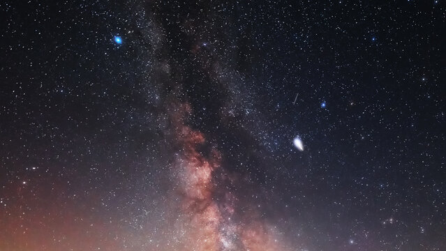 Summertime Milky Way stars and constellations.