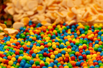 Obraz premium Colorful Candy Display at Dihua Street Market