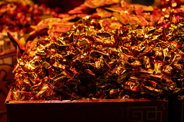 Obraz premium Colorful Candy Display at Dihua Street Market