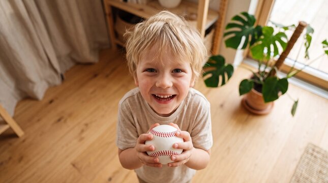 Young Aspiring Baseball Player POV Studio Lifestyle