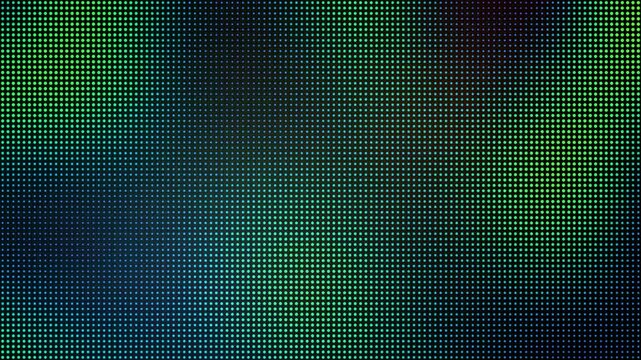 Abstract dark background with glowing dots and digital pixel grid pattern background