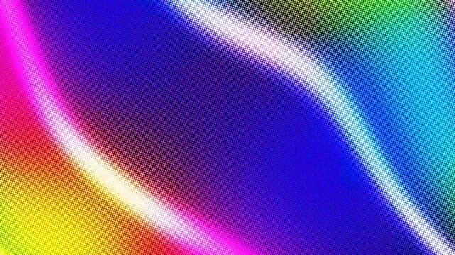 Abstract colorful wavy background with halftone dot pattern and bright vibrant gradient colors background