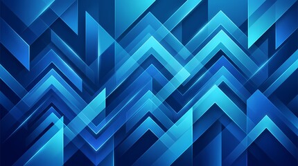 Obraz premium Abstract blue geometric wave pattern texture for modern digital design backgrounds and tech visuals