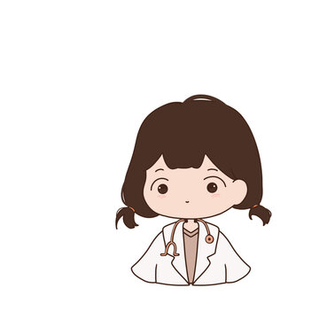 PNG Transparent Cute Doctor Illustration - Brown