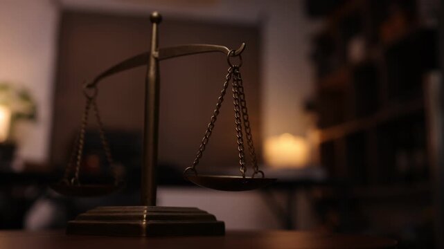 Scales of Justice and law concept.