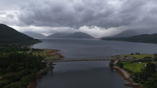 Ballachulish bridge crossing loch leven in scotland