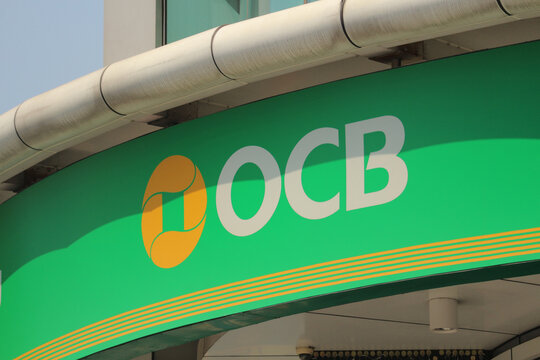 OCB Bank logo signboard close up on office building facade, Orient Commercial Joint Stock Bank branch exterior in Ho Chi Minh City, Vietnam - January 8, 2026