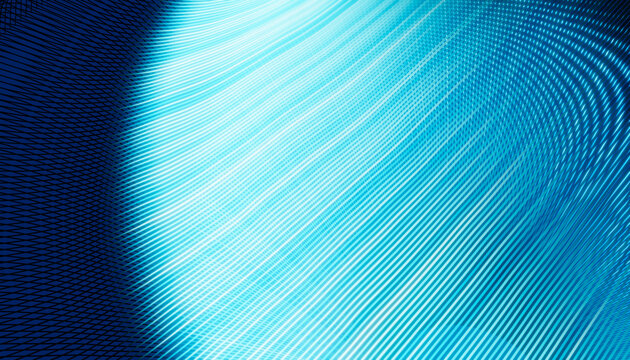 Abstract blue pattern with diagonal lines and light gradient