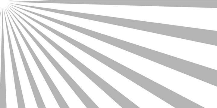 Ray sun light. Sunburst background. Radial circle line. Pattern starburst. Comic beam lines. Sun effect rays. Abstract firework. Concentration stripe. Cartoons lightning style. Vector illustration