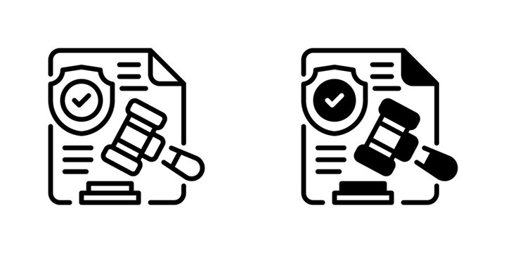 Company Policy Line Icon, Outline Symbol for Corporate Rules, Business Guidelines, Office Standards, Workplace Regulations, and Employee Code. Vector Sign Icon.