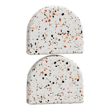 3D Terrazzo Colon Punctuation Mark and Abstract Design Element