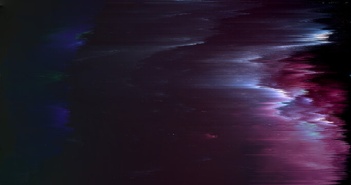 Abstract Digital Glitch Background with Dark Distorted Light Texture