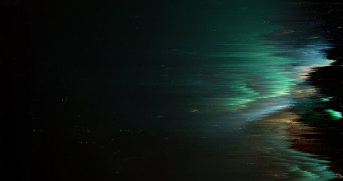 Abstract Digital Glitch Background with Dark Distorted Light Texture
