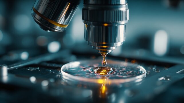 Exploring nanotechnology in biomedical engineering, innovative medical devices and nanoscale scientific technology concept
