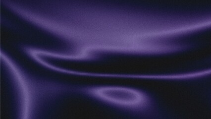 Fototapeta premium Dark purple satin fabric with elegant flowing folds and smooth reflective surface material background backdrop interior decoration abstract