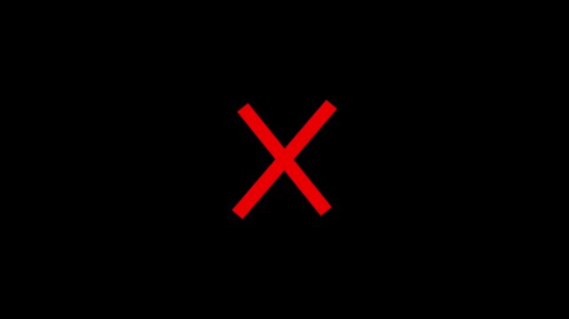 Minimalist red diagonal line isolated on a solid black background