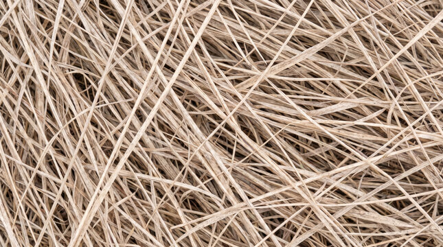 Dry barren grass field texture with tangled straw creating natural rural background detail. Global warming climate change disaster. cracked parched arid drought, dead meadow pasture heat