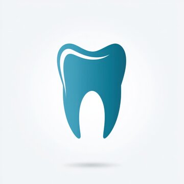 Blue tooth icon floats softly on a white background