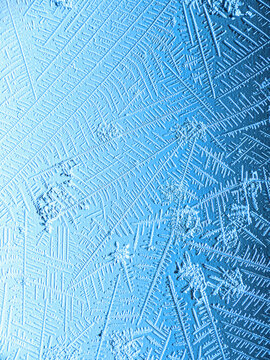 Microscopic crystal patterns cover dried human saliva under high magnification with blue filtered illumination. Textured residue in human saliva forms intricate structures across glass slide.