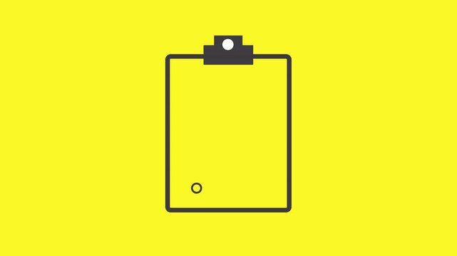 Clipboard Checklist Icon Animation