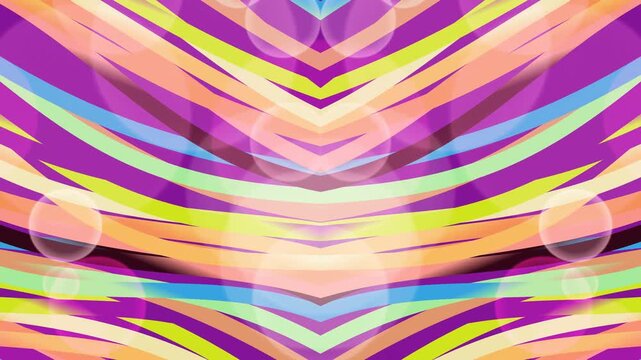 Vibrant abstract background with flowing colorful stripes and a dynamic mirrored pattern, creating an energetic and modern visual texture for diverse creative projects