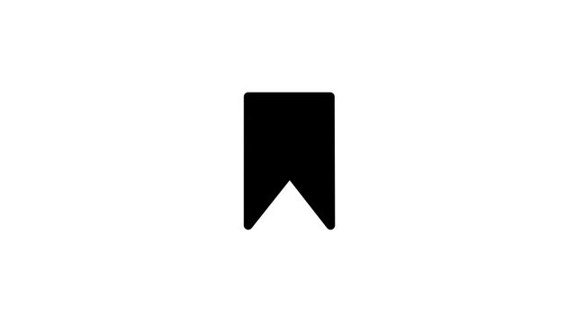 Bookmark Save Marker Symbol Animation