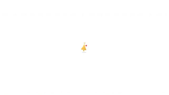 Minimalist yellow Christmas tree icon with a tiny red ornament on a clean white background for holiday design and winter festive decorations